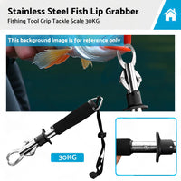 Stainless Steel Fish Lip Grabber Gripper Fishing Tool Grip Tackle Scale 30KG