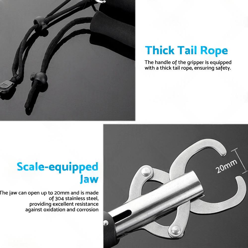 Stainless Steel Fish Lip Grabber Gripper Fishing Tool Grip Tackle Scale 30KG