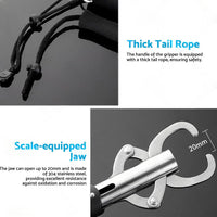 Stainless Steel Fish Lip Grabber Gripper Fishing Tool Grip Tackle Scale 30KG