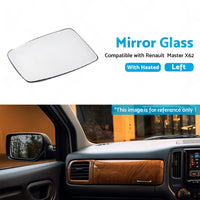 Left Mirror Glass Suitable for Renault Master X62 2010-2019 Heated Convex Base