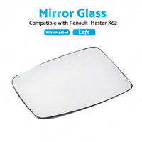 Left Mirror Glass Suitable for Renault Master X62 2010-2019 Heated Convex Base