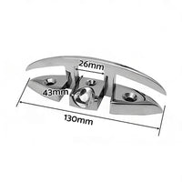 Boat Deck Foldable Cleat Portable 5 Inch Detachable Pre-drilled Cleats Part