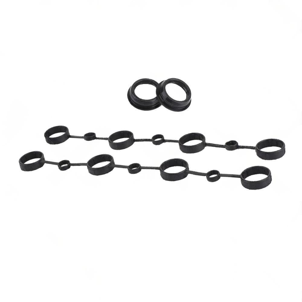 Left Right Valve Cover Gasket Spark Plug Seals Cam Gasket Suitable for Cayenne