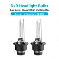 D2R 6000K HID Xenon Headlight Bulbs 35W Suitable For Toyota Honda Mazda Nissan