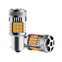 2PCS BA15S 1156 P21W LED Turn Signal Indicator Bulb Globe Amber No Hyper Flash