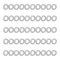 50PCS Car Engine Oil Crush Washers Drain Plug Gaskets ID 14mm , OD 22mm Aluminum