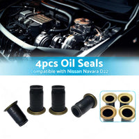 4PCS Diesel Injector Pipe Oil Seal Suitable for Nissan Navara Ute 3L ZD30 01-07