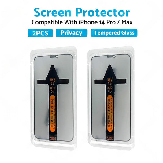 2PCS Screen Protector Privacy Tempered Glass Suitable For iPhone 14 Pro/ Max