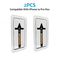 2PCS Tempered Glass Screen Protector Suitable For iPhone 14/ Pro/ Max/ Plus