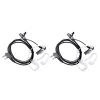 2PCS Covert Acoustic Tube Earpiece Headset Mic Suitable for Baofeng Kenwood