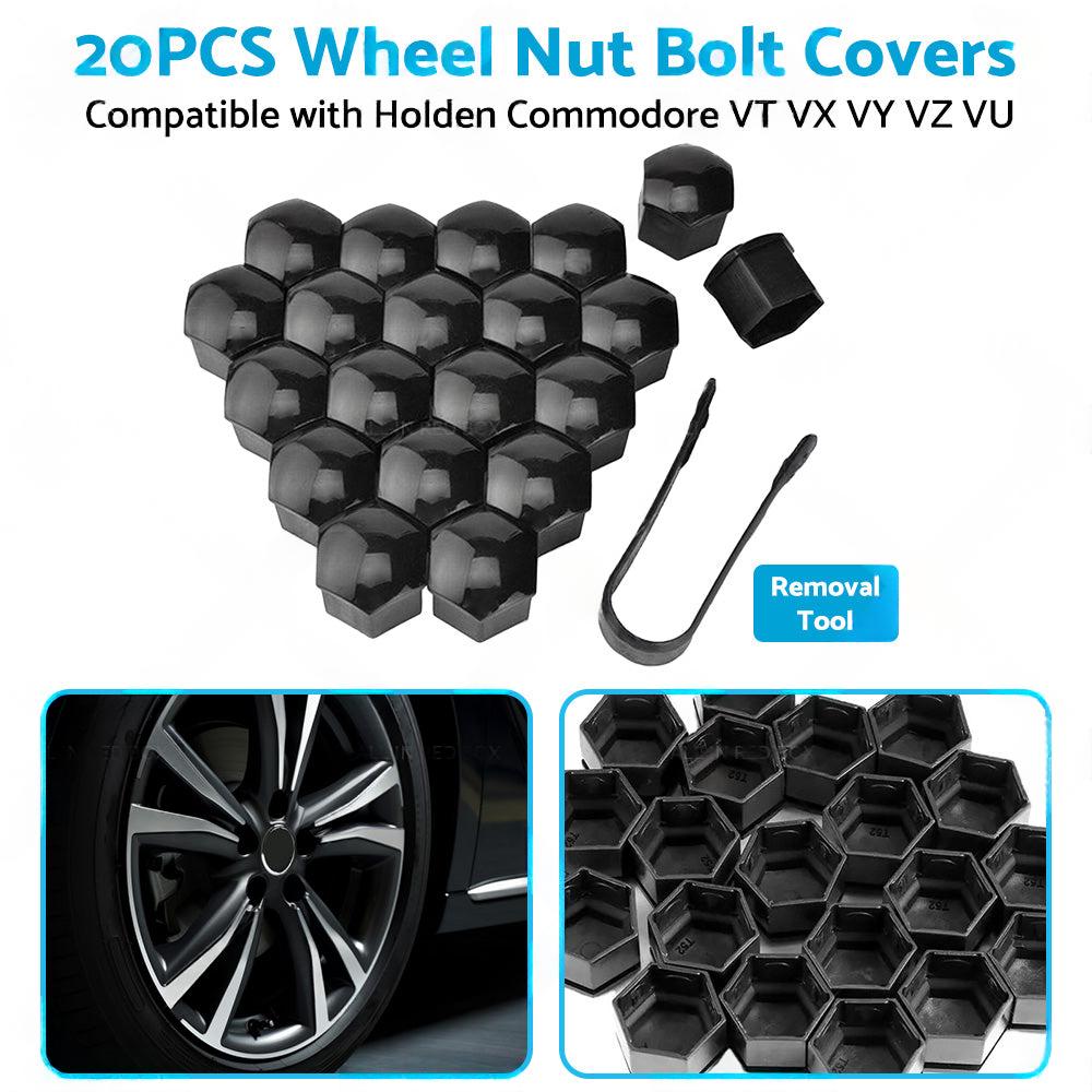 20PCS 19mm Wheel Nut Lug Bolt Covers Caps Suitable for Holden Commodore VB to VZ