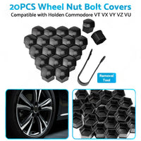20PCS 19mm Wheel Nut Lug Bolt Covers Caps Suitable for Holden Commodore VB to VZ