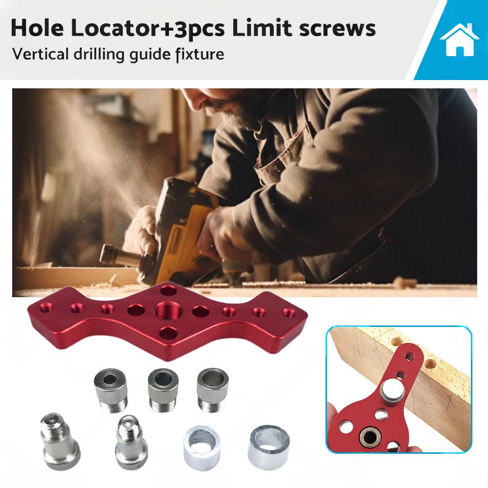 Drill Bit Vertical Pocket Hole Jig Dowel Drill Guide Self Centering Woodworking