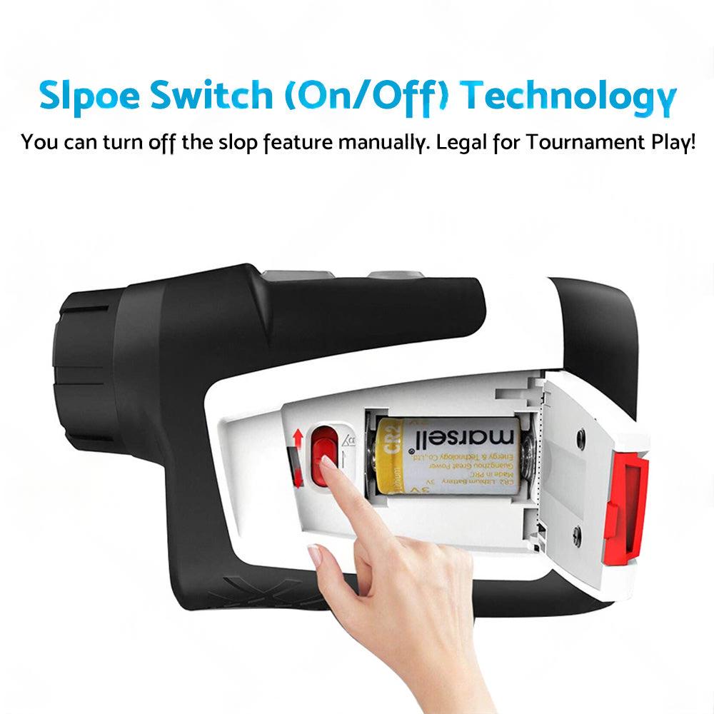 Mileseey 600M Golf Laser Range Finder with Slope On Off Flagpole Lock Vibration
