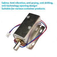 Round Electronic Solenoid Latch Lock 12V 0. 6A Electric Release Assembly Catch