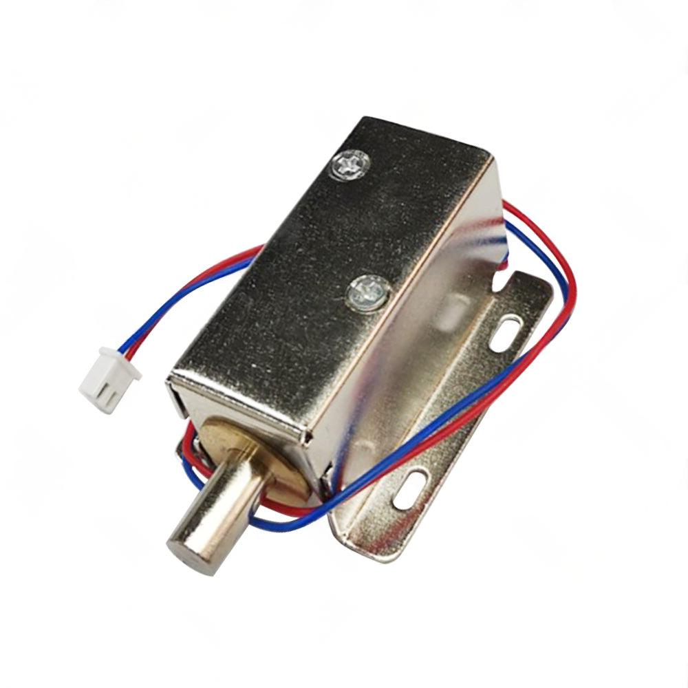 Round Electronic Solenoid Latch Lock 12V 0. 6A Electric Release Assembly Catch