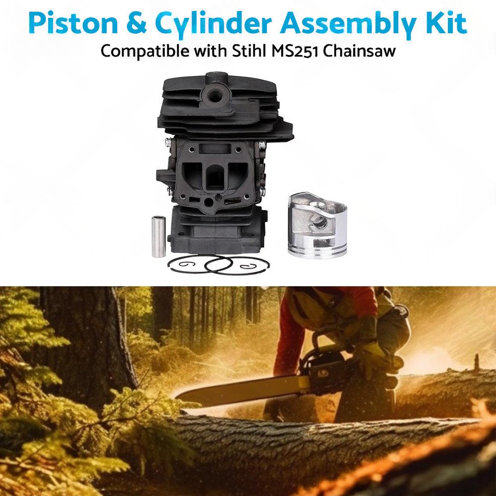 Piston  and  Cylinder Kit 44mm 1143 020 1207 Suitable For Stihl MS251 Chainsaw