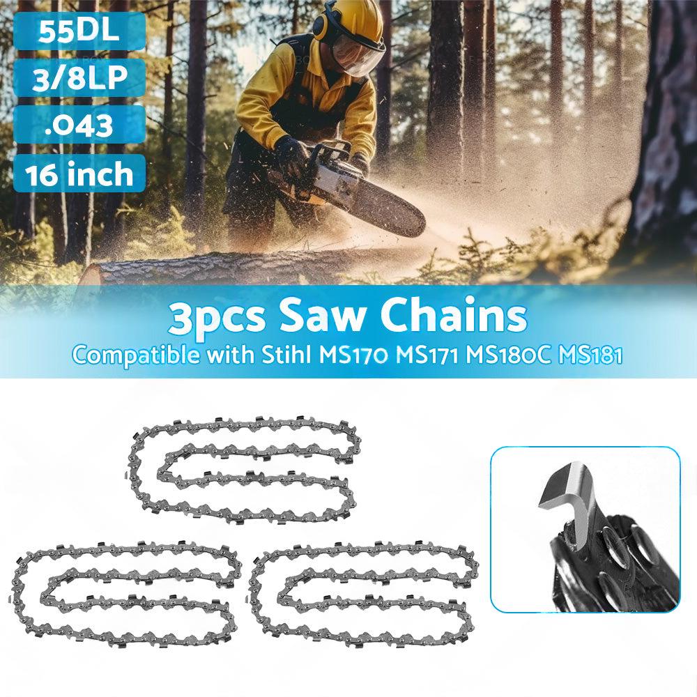 Chainsaw Chain 16inch 55DL 3 8 LP. 043 Suitable For STIHL MS170 MS171 MS180C MS181