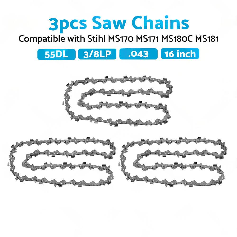 Chainsaw Chain 16inch 55DL 3 8 LP. 043 Suitable For STIHL MS170 MS171 MS180C MS181