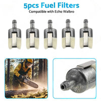 5PCS Fuel Filter Suitable for Homelite Echo Husqvarna Stihl Pouland Chainsaw