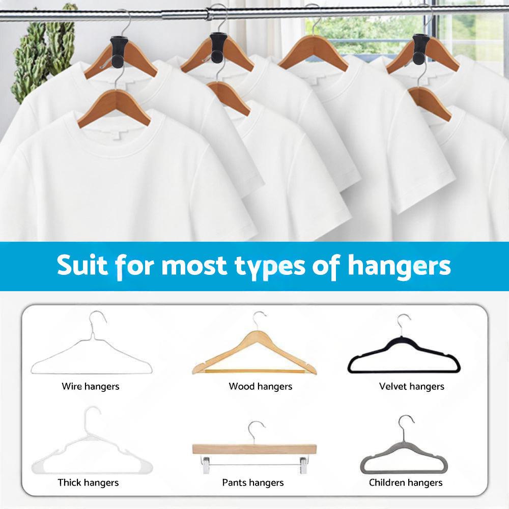 30PCS Closet Clothes Hanger Connector Hook Closet Space Organizer Space Saving
