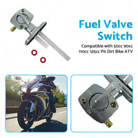 Fuel Tap Switch Tank Petcock Suitable For 50cc 90cc 110cc 125cc Pit Dirt Bike