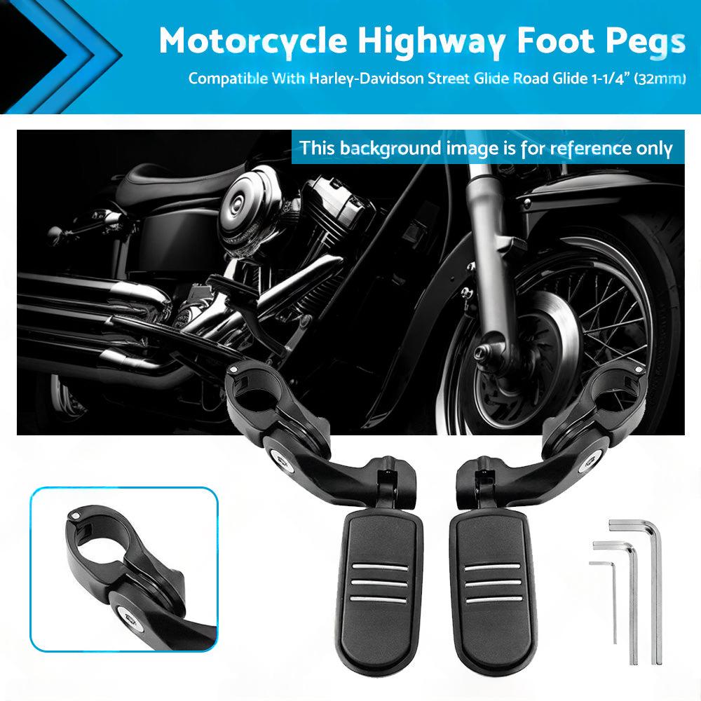 Motorcycle Highway Foot Pegs Suitable For Harley Street Glide Road Glide 1-1 4inch