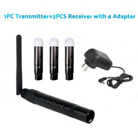 2.4G Wireless DMX512 Transmitter & Receiver XLR Suitable For Stage Lighting Controllers