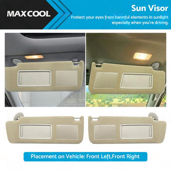 compare product Sun Visor Pair Left & Right Suitable For Toyota Prado TRJ120 RZJ120 LJ120 KZJ120 KDJ120