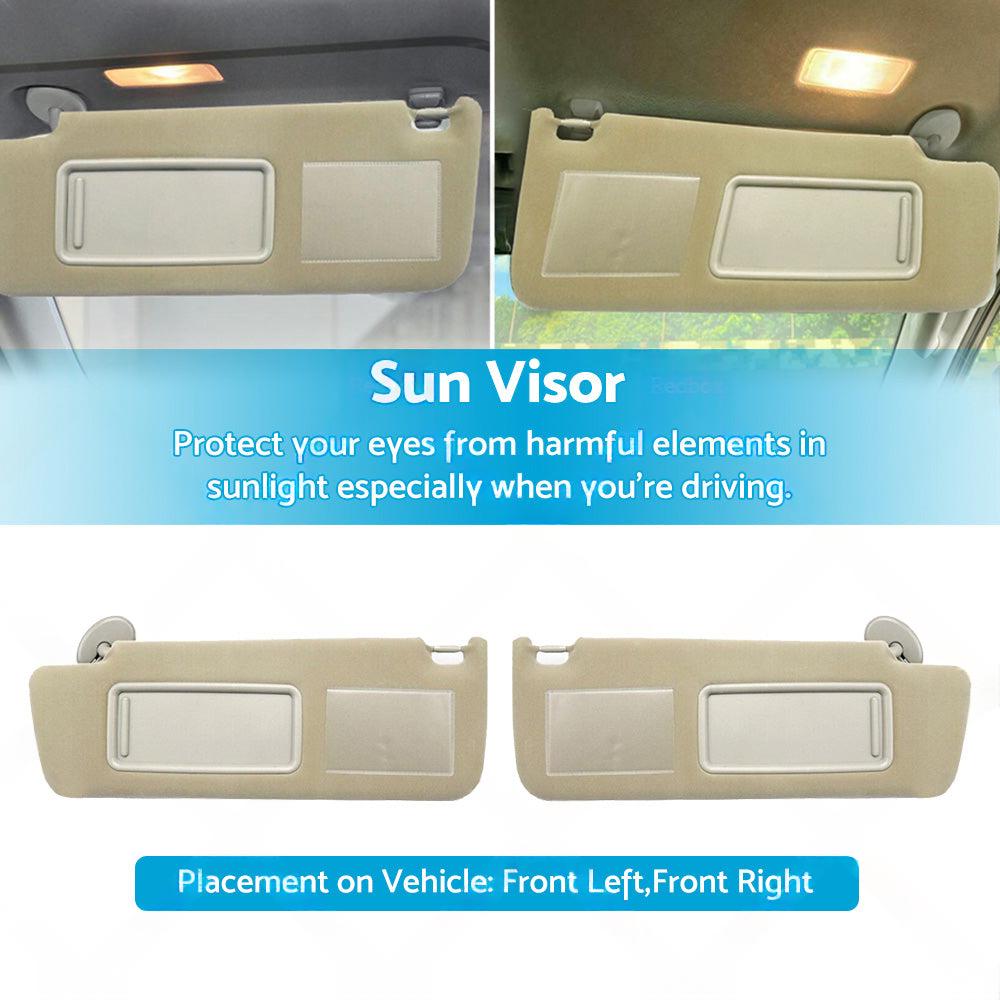 Sun Visor Pair Left & Right Suitable For Toyota Prado TRJ120 RZJ120 LJ120 KZJ120 KDJ120