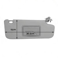 Sun Visor Pair Left & Right Suitable For Holden Barina TM 2011-2018 Grey