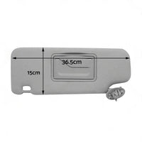 Sun Visor Pair Left & Right Suitable For Holden Barina TM 2011-2018 Grey