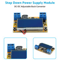 DC-DC Adjustable Buck Converter Step Down Power Supply Module LCD with Shell