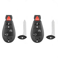 2x Keyless Remote Key Fob Shell Suitable For Jeep Grand Cherokee 2008-2012