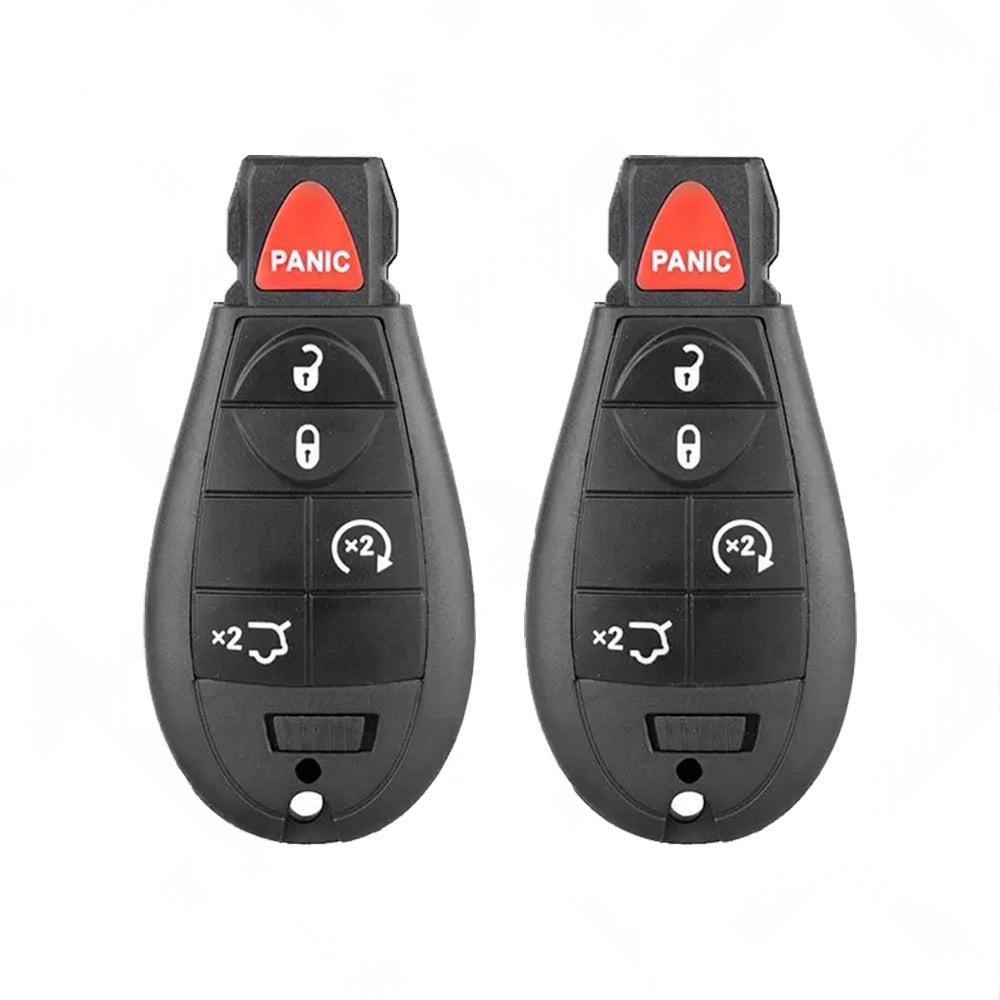 2x Keyless Remote Key Fob Shell Suitable For Jeep Grand Cherokee 2008-2012