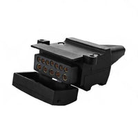 Pair 12 Pin Plug and Socket Connectors Suitable For Trailer Camper Caravan 4WD