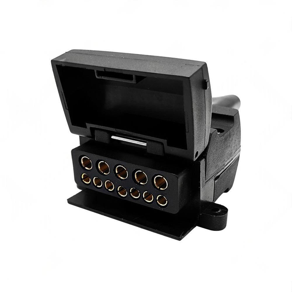 Pair 12 Pin Plug and Socket Connectors Suitable For Trailer Camper Caravan 4WD