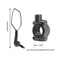Bicycle Handlebar Rearview Mirrors Rectangle Back Mirror Suitable For Bike & Cycle