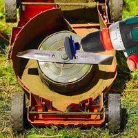 Lawn Mower Blade Sharpener Rotary Stone Grindstone Sharpening Drill Tool