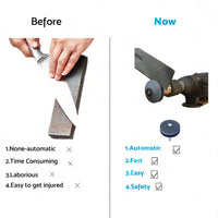 Lawn Mower Blade Sharpener Rotary Stone Grindstone Sharpening Drill Tool