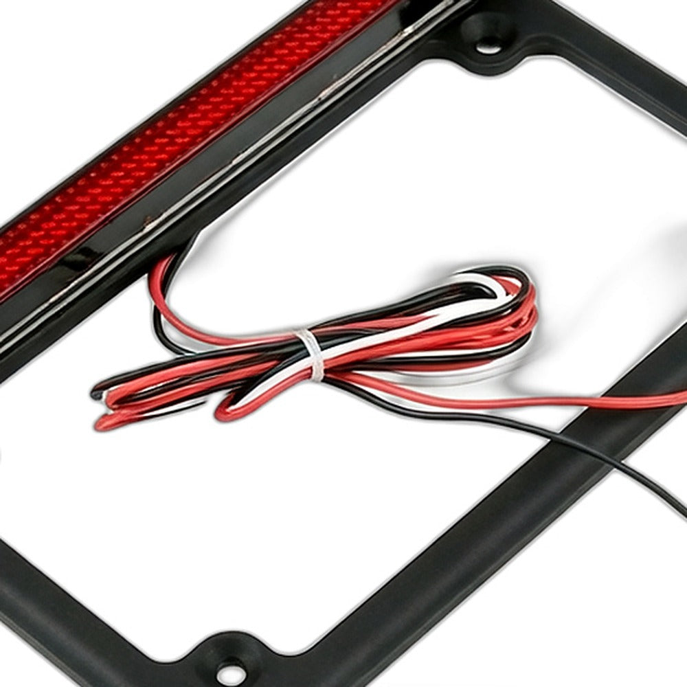 Motorcycle License Plate Frame Bracket With LED Brake Light Suitable for Harley-