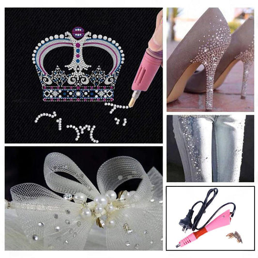 Heat Gun Applicator Wand for Hotfix Rhinestone Crystal Tool