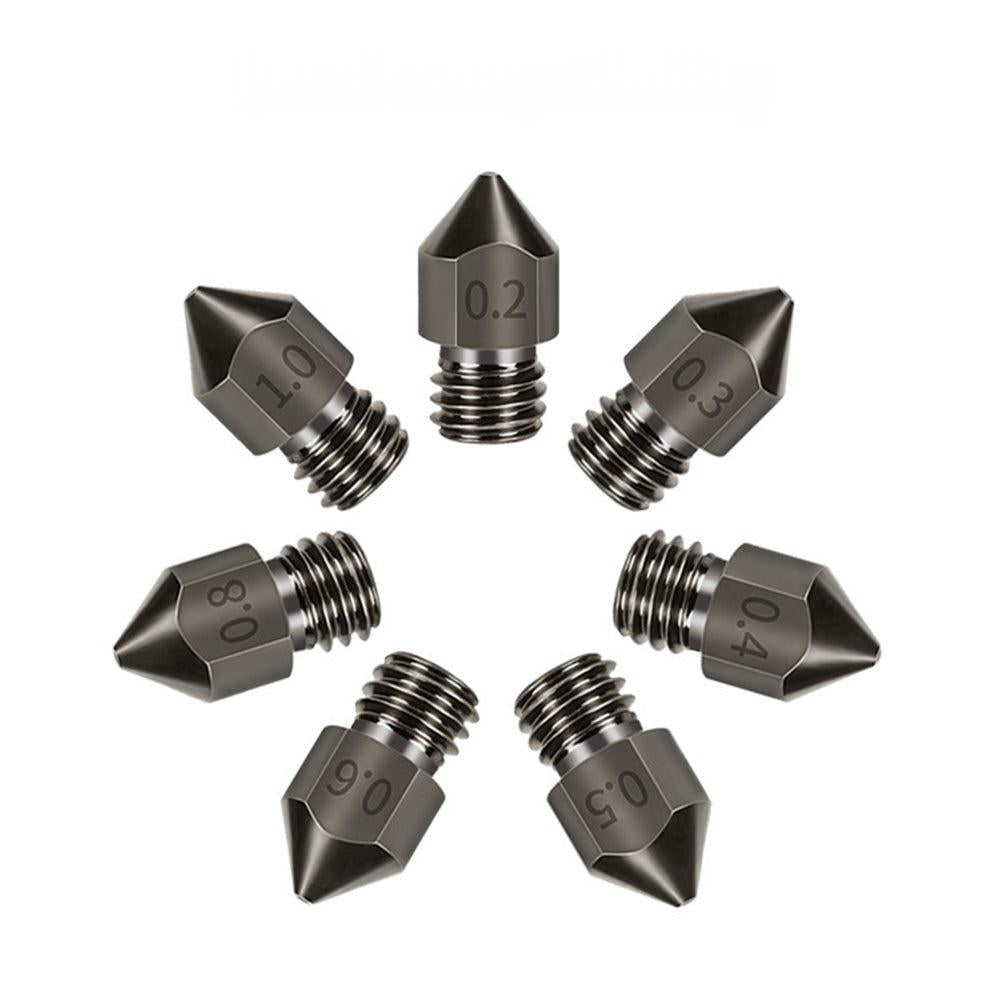10Pcs Hardened Steel Nozzle Suitable for Creality CR-10 Ender 3 Pro 5 Series