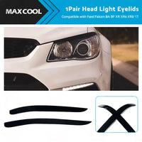Head Light Eyelid Eyebrow Lid Black Suitable For Ford Falcon BA BF XR XR6 XR8 XT