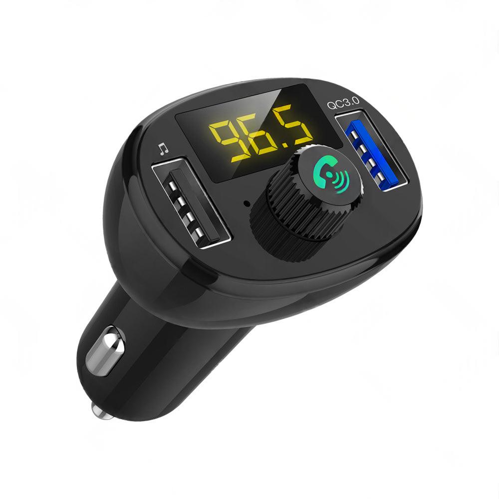 Bluetooth-5. 0 Radio Car Kit Wireless FM Transmitter Dual USB Charger MP3 Player
