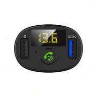 Bluetooth-5. 0 Radio Car Kit Wireless FM Transmitter Dual USB Charger MP3 Player