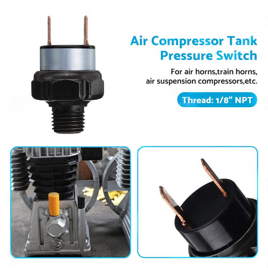 1/8in NPT end Air Compressor Pressure Tank Control Switch Off 90-120 PSI