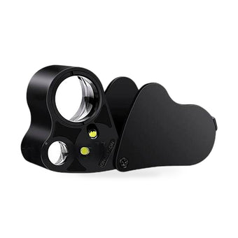 compare product 60x30mm Pocket Jeweller Eye Loupe Magnifier With LED Light Suitable for Jewelry