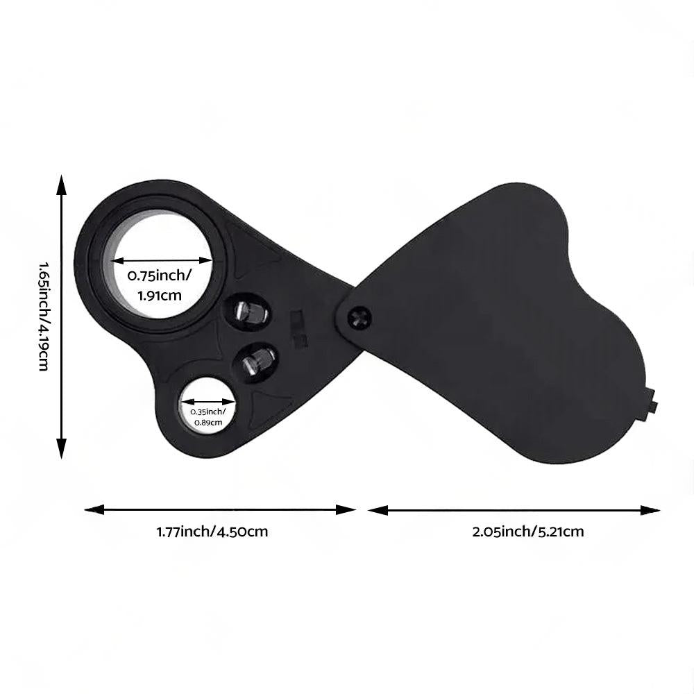 60x30mm Pocket Jeweller?¡¥s Eye Loupe Magnifier With LED Light Suitable For Jewelry