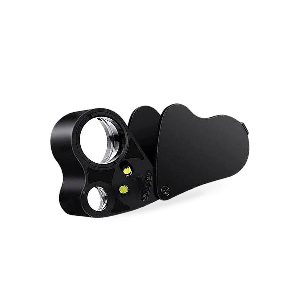 60x30mm Pocket Jeweller Eye Loupe Magnifier With LED Light Suitable for Jewelry